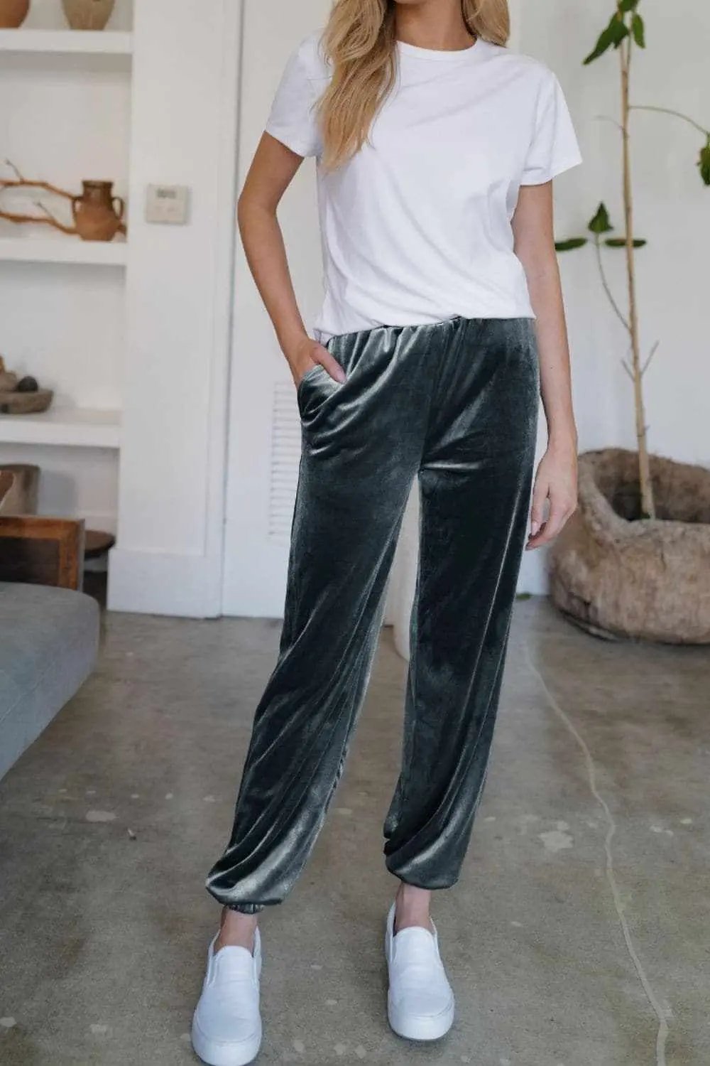 Sheer joggers with pockets - S to XL - Love Salve
